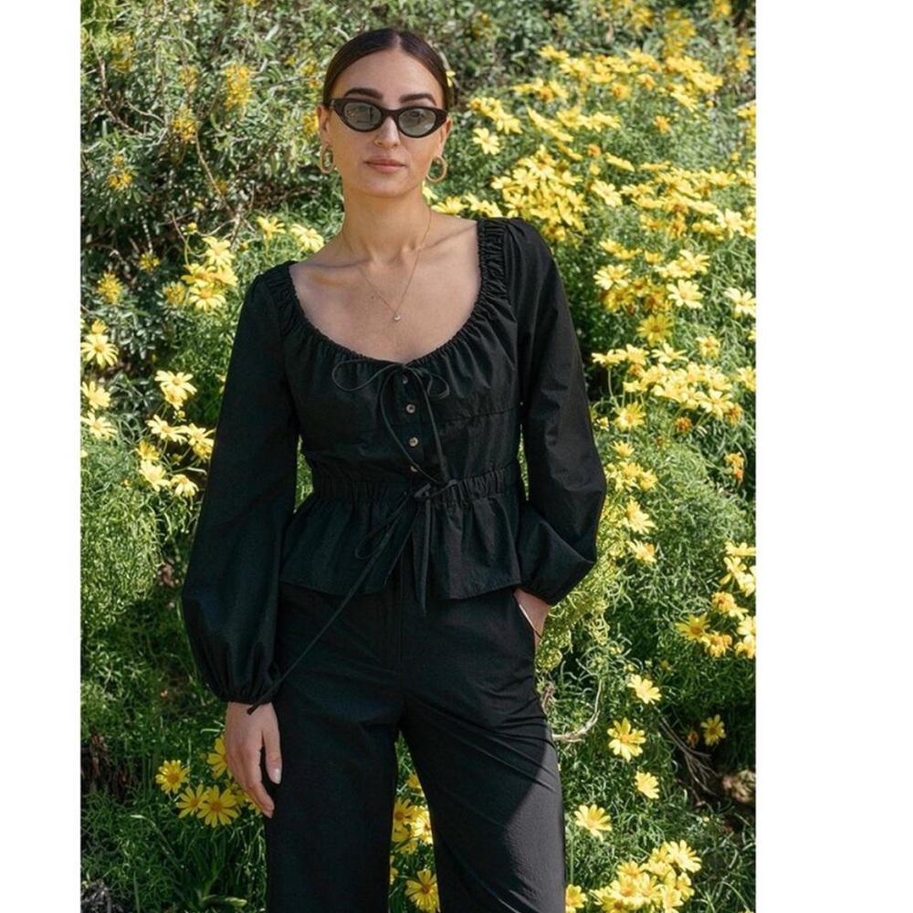 Ciao Lucia Black Blouse